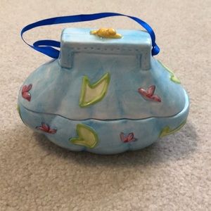 Trinket/Jewelry Box- Ceramic Purse